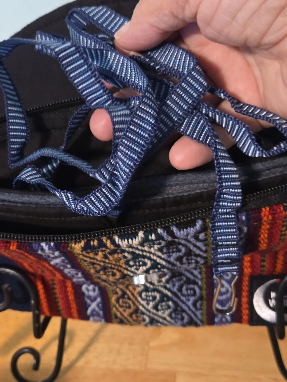 Bundle Of Hand Made Wristlet /crossbody With Wallet Also Woven Material. (#89 - Picture 8 of 15
